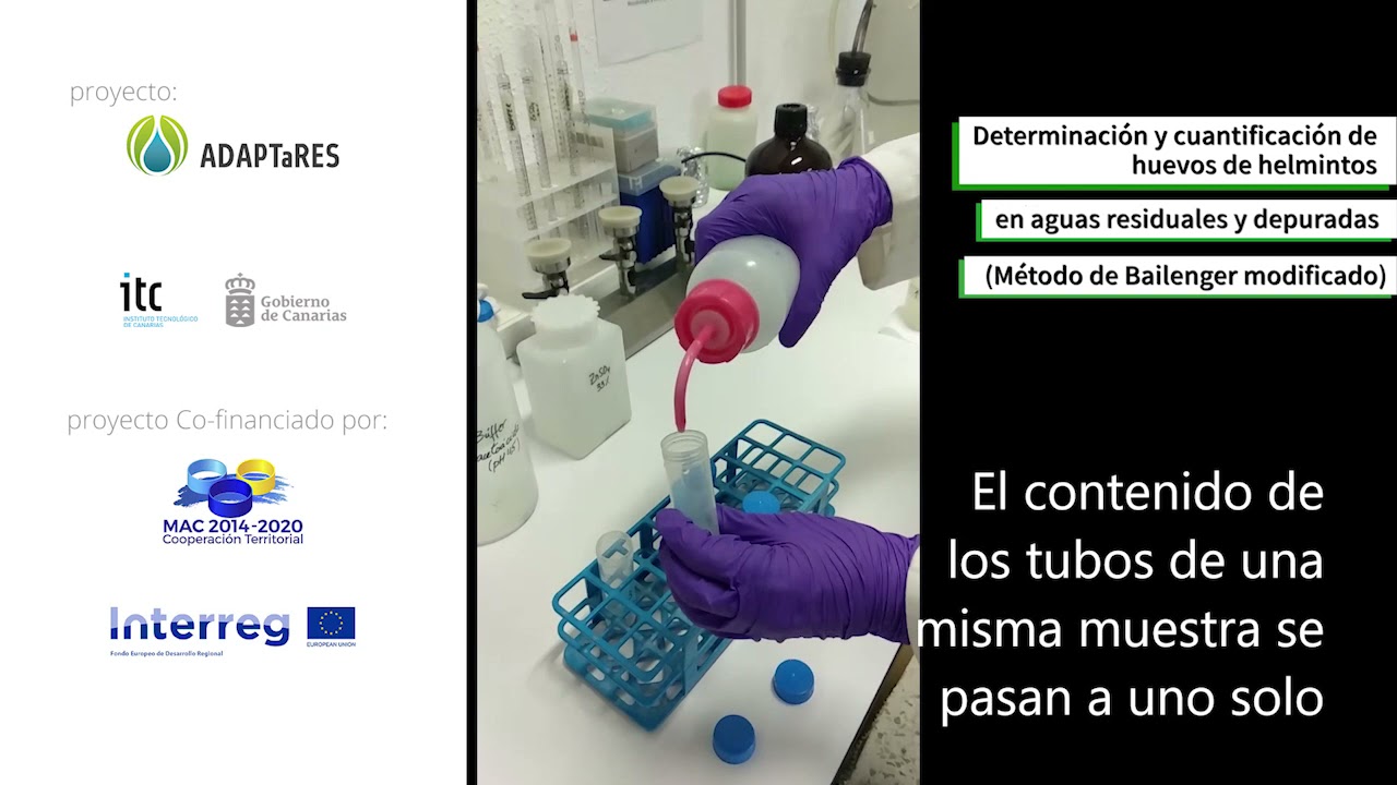 Determinación y cuantificación de huevos de helmintos en aguas residuales y depuradas