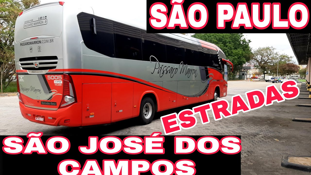Vídeo de estradas de São Paulo rodoviária do Tietê até a rodoviária de São José dos Campos via Dutra