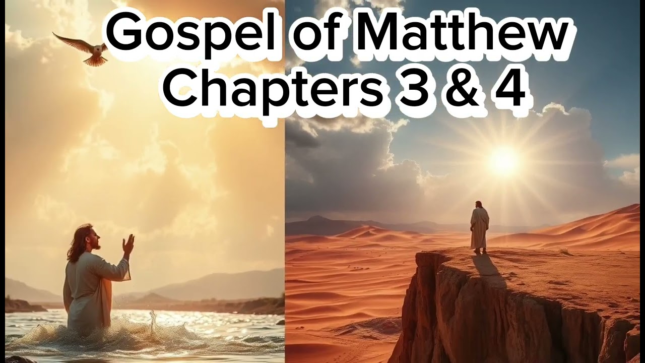 Matthew 3 & 4: John Baptizes Jesus & The Temptation in the Wilderness