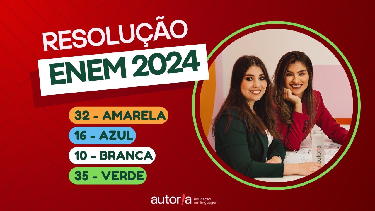 Resolução Enem 2024 - Autoria Linguagem - Questão 32 | Linguagens, prova amarela