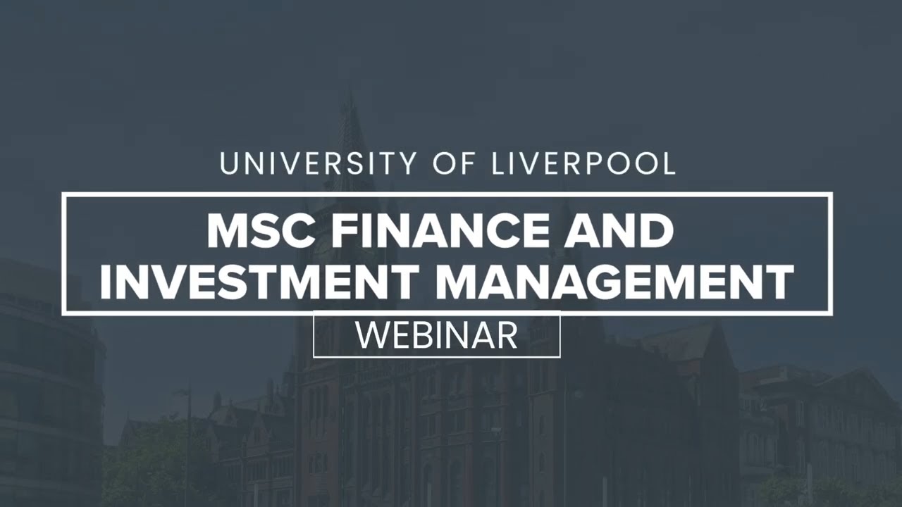 Finance and investment Management Programme Webinar