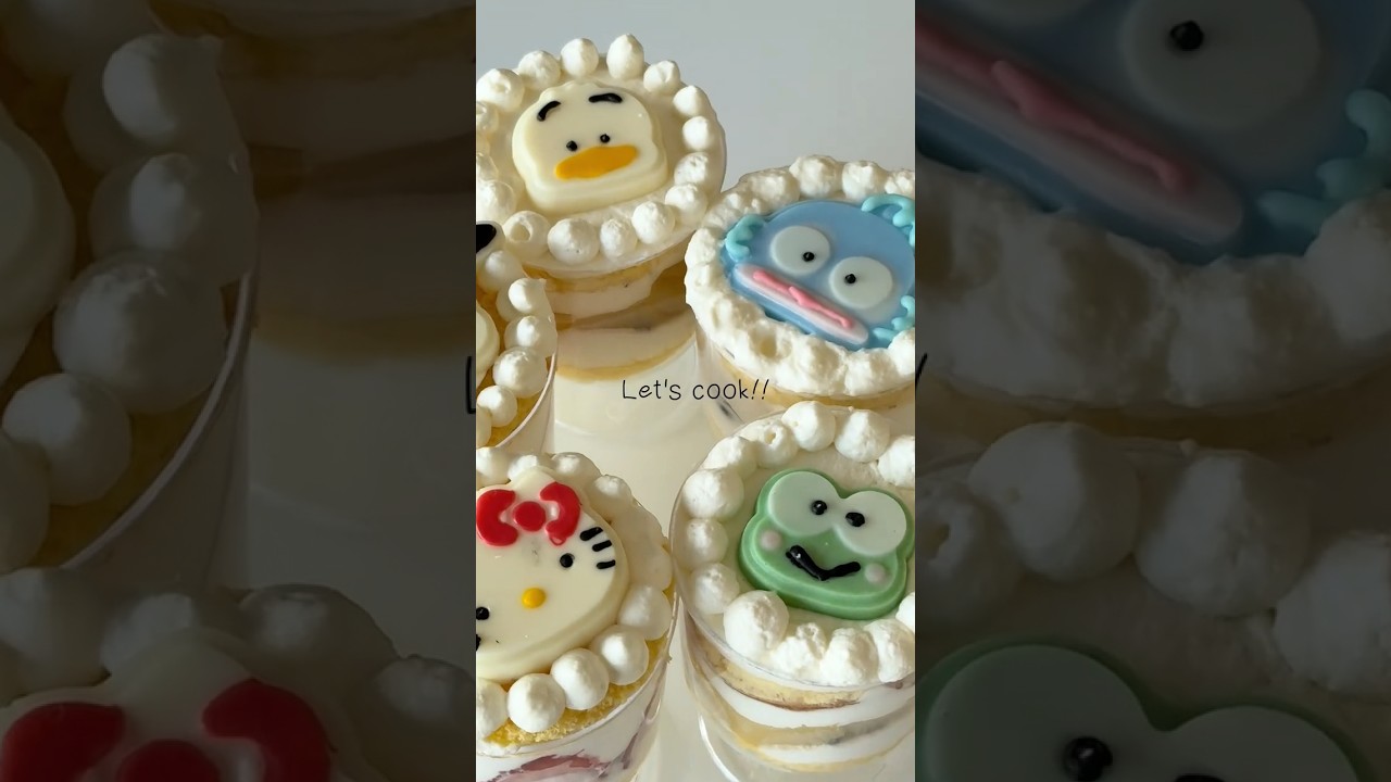 キャラクターカップケーキ作ったよ♩