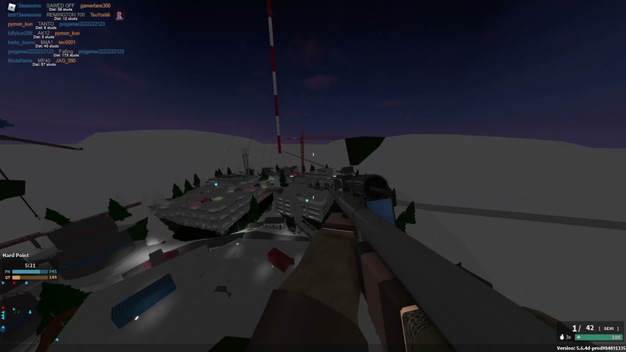 Hitmarkered a Rank 100 Trickshot Roblox Phantom Forces