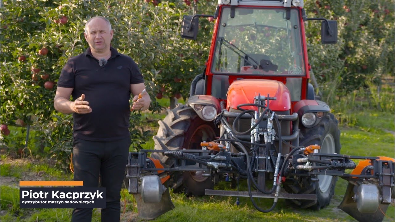 Mechaniczna pielęgnacja gleby pod koronami drzew owocowych