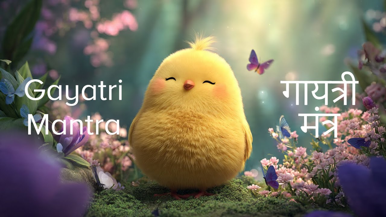 Gayatri Mantra |  गायत्री मंत्र | For Kids Soothing & Calm | Om Bhur Bhuva Swaha