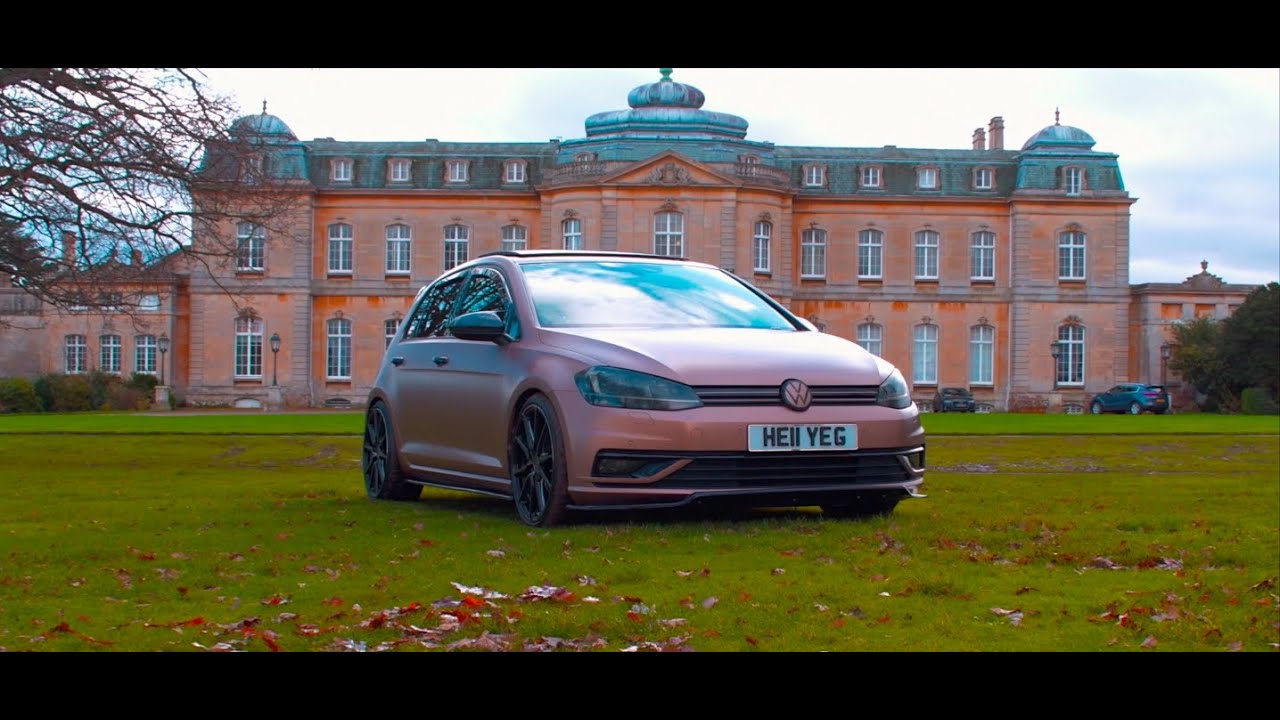 24 Karat VW Golf  |  Vossen HF3 Wheels  | PWF Wrap
