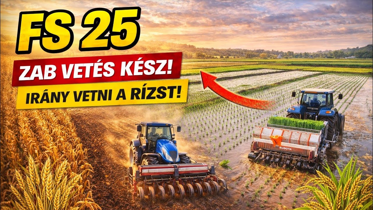 Fs 25 zab vetés kész irány vetni a rízst!