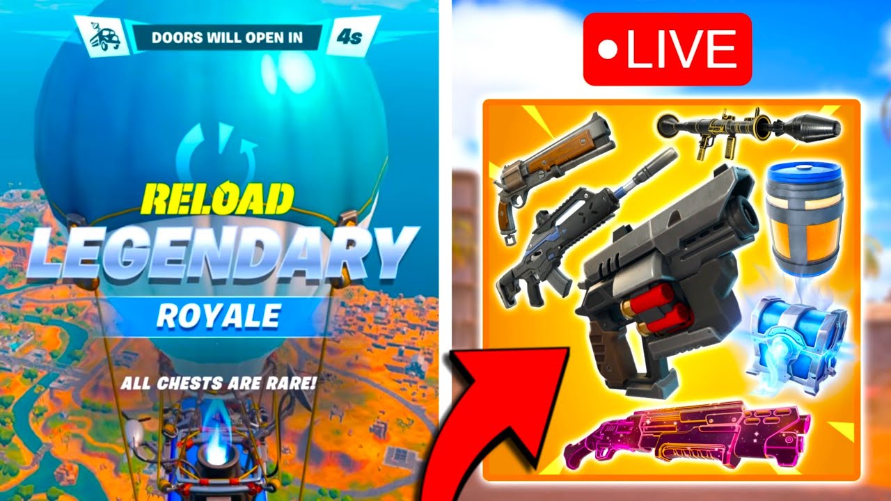 🔴100% LEGENDARY ROYALE! HUNTING for RARE LOOT in RELOAD!