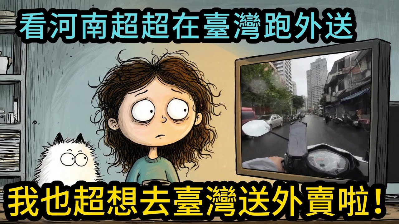 看河南超超在臺灣跑外送，我也超想去臺灣送外賣啦！