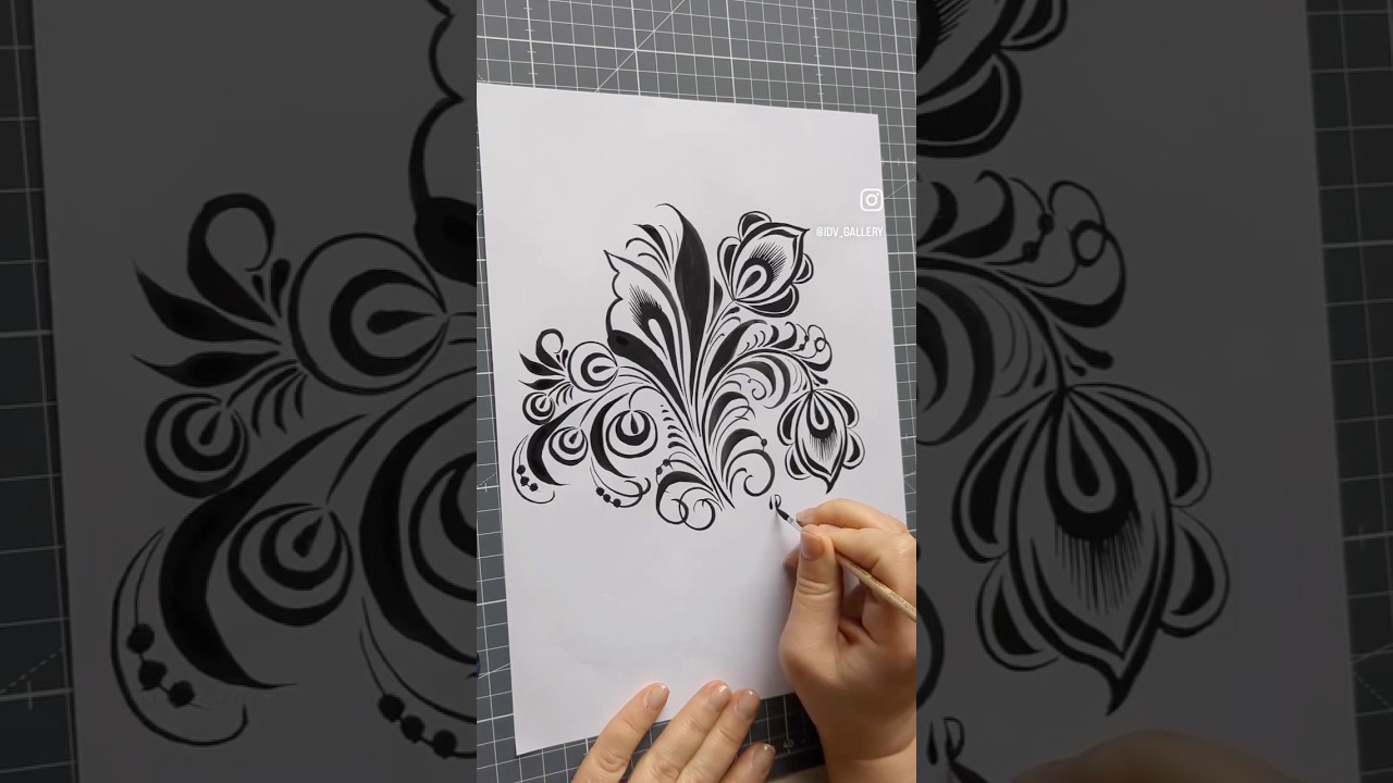 #idv_proccess #lukinastudio #squierrel #brush #khokhloma