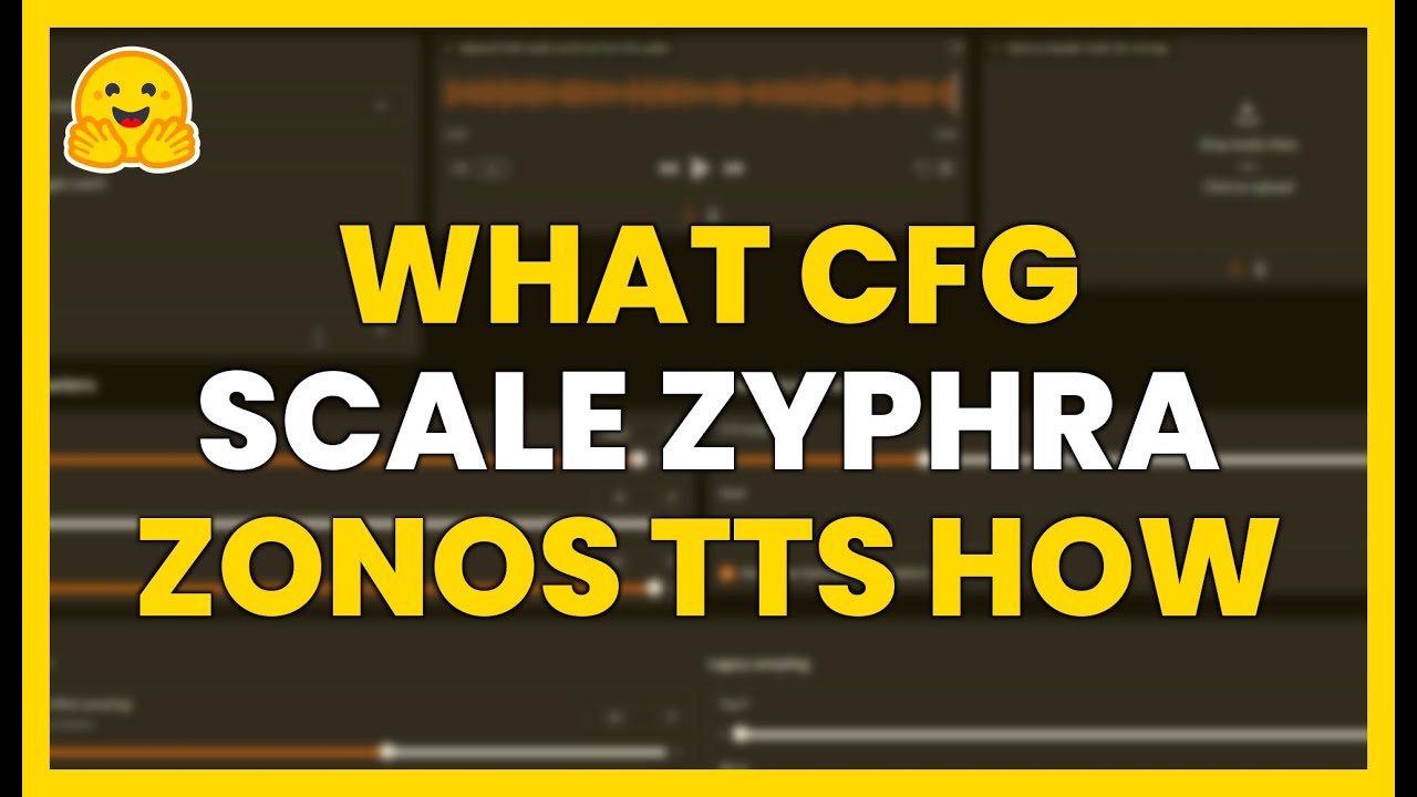 WHAT IS the CFG SCALE in ZYPHRA ZONOS TTS and HOW TO USE IT