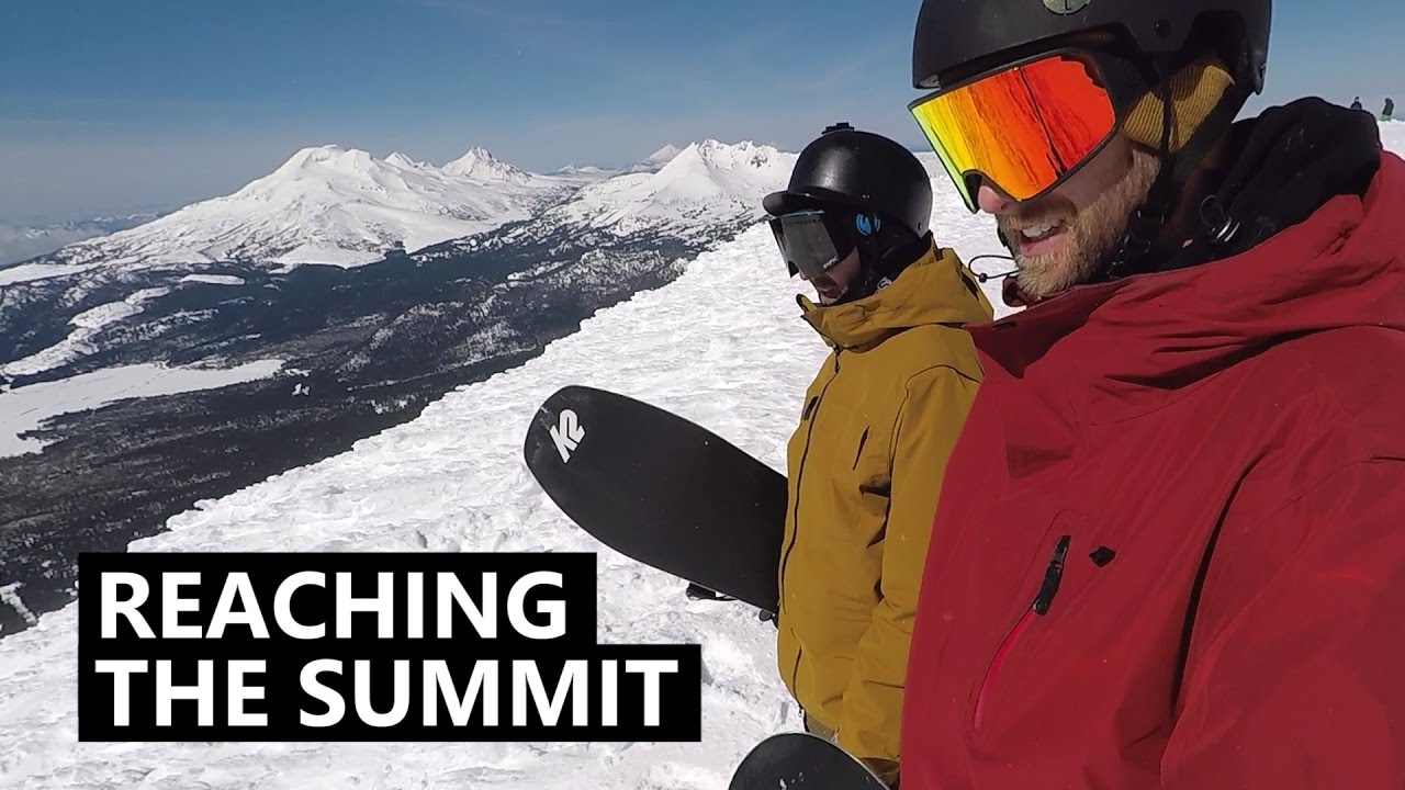 Reaching the Summit - Snowboarding Mt Bachelor