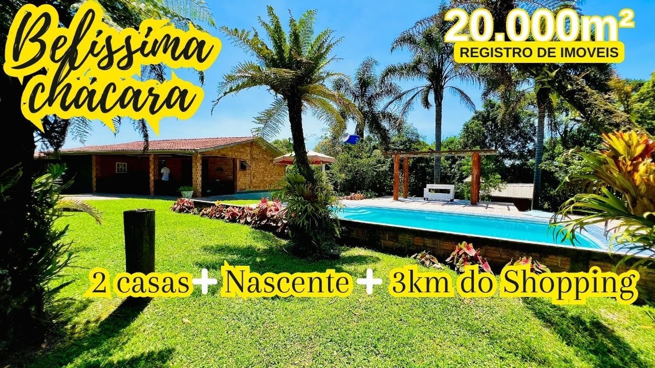 CHÁCARA PARA VOCÊ DESCANSAR E MORAR | UM PARAÍSO | 4KM DO HOSPITAL DO ROCIO | CAMPO LARGO-PR