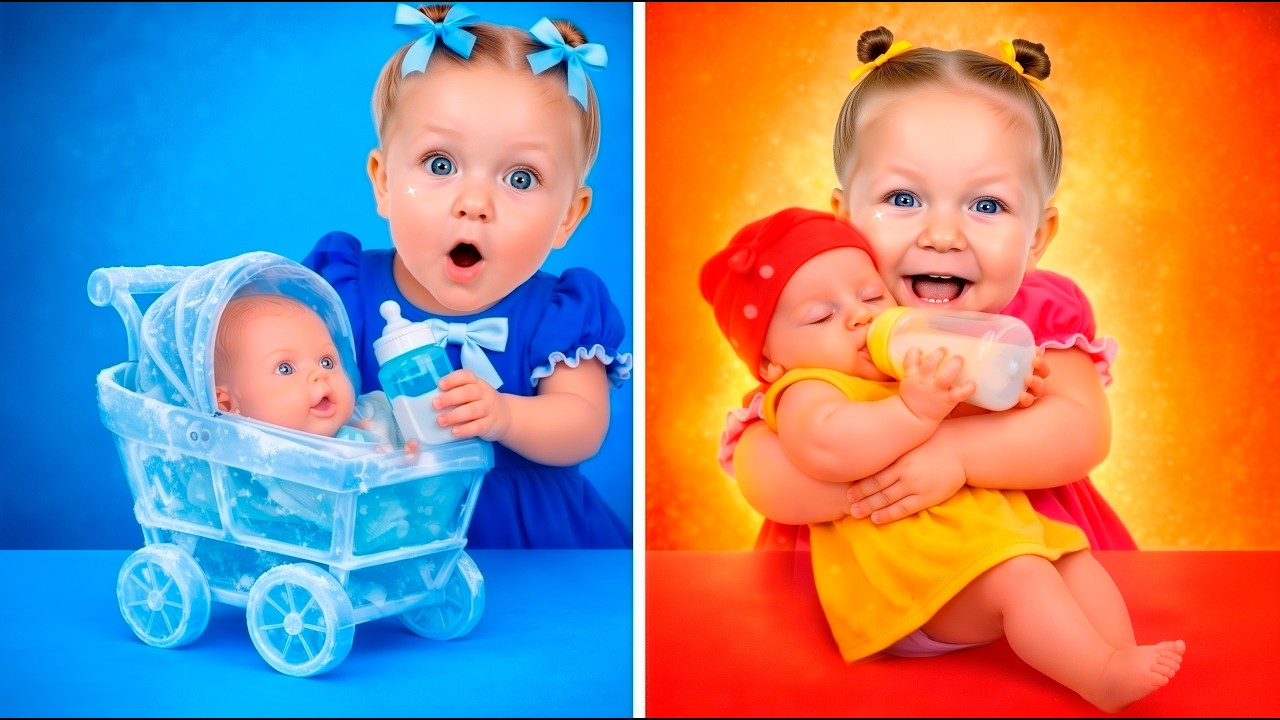 Ева и Ники: Холод vs Жара Челлендж с Мамой!