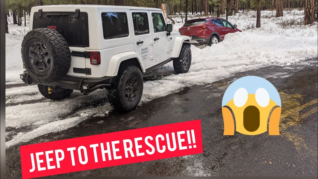 When black ice attacks! Jeep recovery