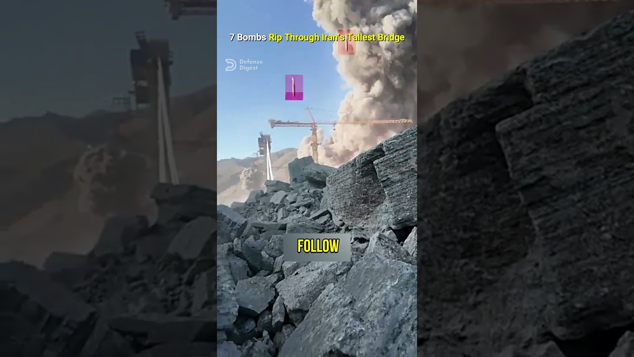 Seven JDAM Bombs Rip Through Iran&rsquo;s Tallest Bridge!
