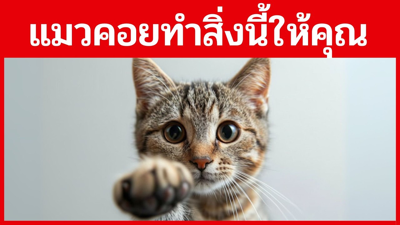 16 สิ่งที่แมวของคุณทำเพื่อคุณ โดยที่คุณไม่รู้ !