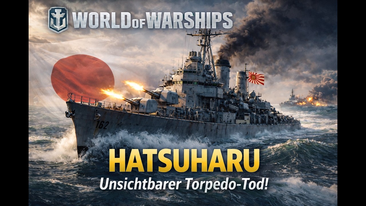 Hatsuharu – Unsichtbarer Torpedo-Tod! 🇯🇵 | T6 Japan Zerstörer Gameplay | World of Warships
