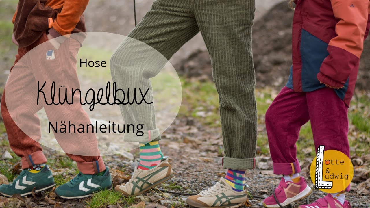 Nähanleitung Hose für Kinder, Frauen und Männer Klüngelbux