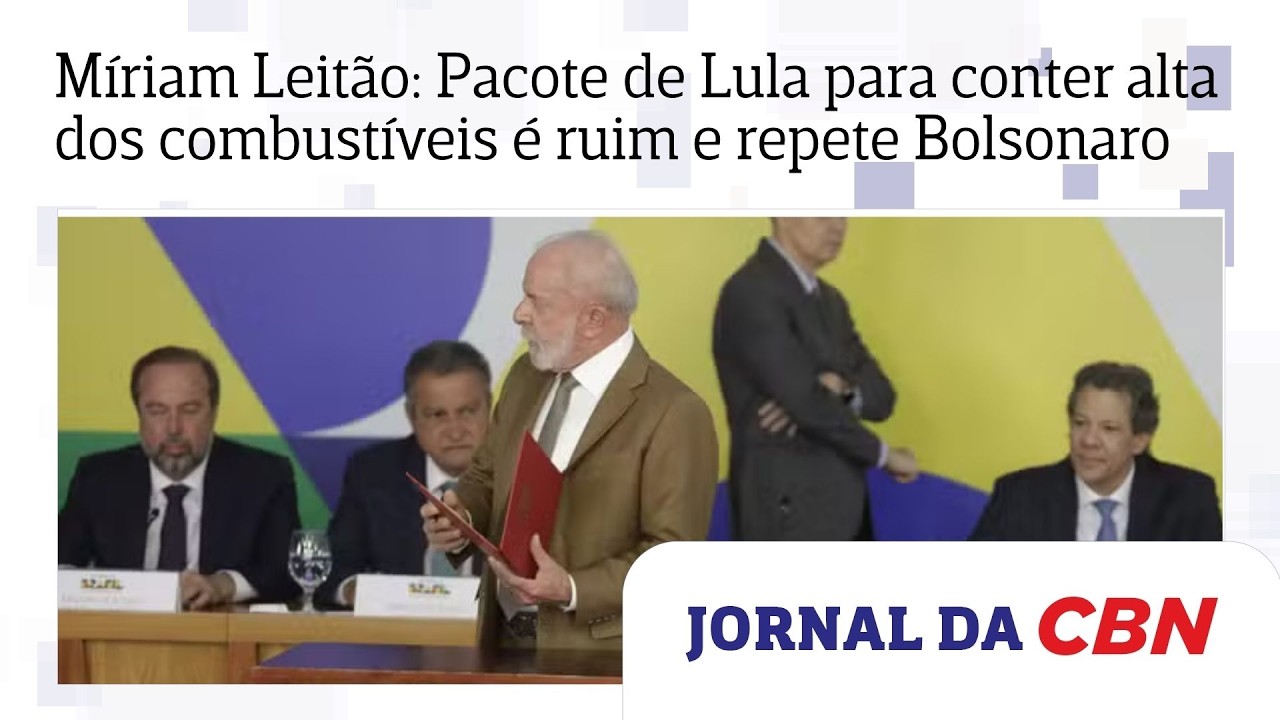 Míriam Leitão: Pacote de Lula para conter alta dos combustíveis é ruim e repete Bolsonaro