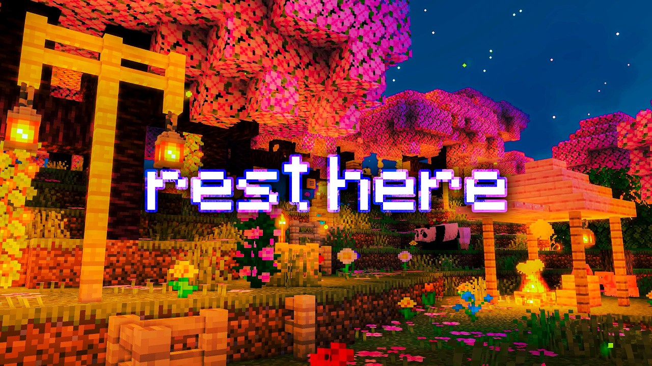 This is my secret place to stay in calm in minecraft...