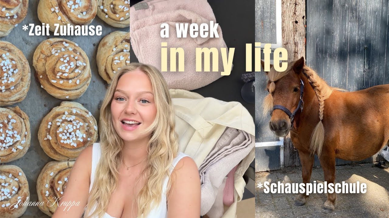 WEEKLY VLOG #3 - Schauspielschule, Zeit Zuhause + meine Ponys | Johanna Kruppa