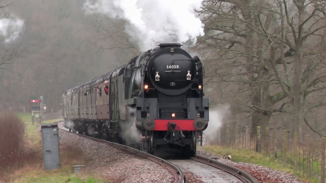 The return of 34059 Sir Archibald Sinclair | New Years Day Steam at the Bluebell Railway - 01.01.24