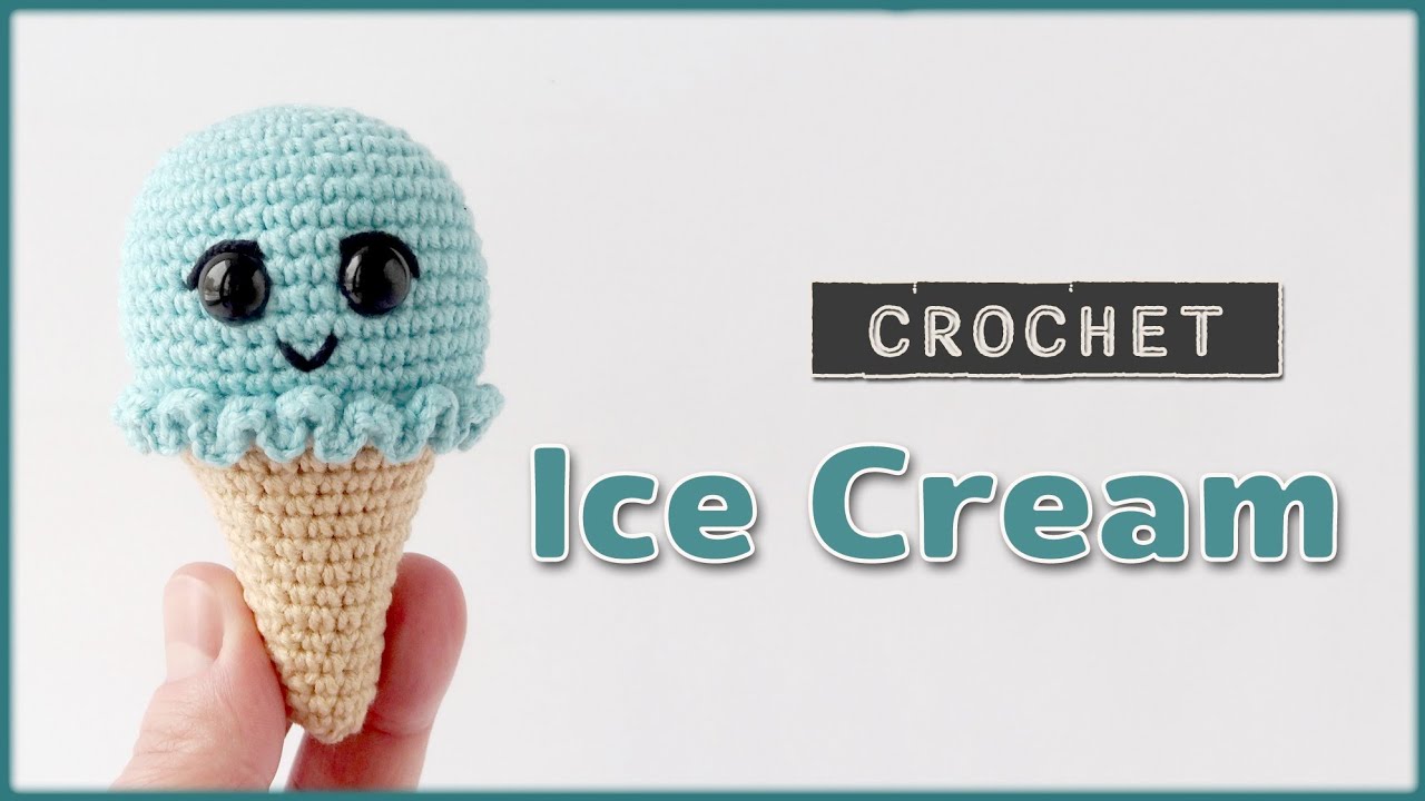 Crochet Ice Cream Cone | Easy Amigurumi Crochet Tutorial