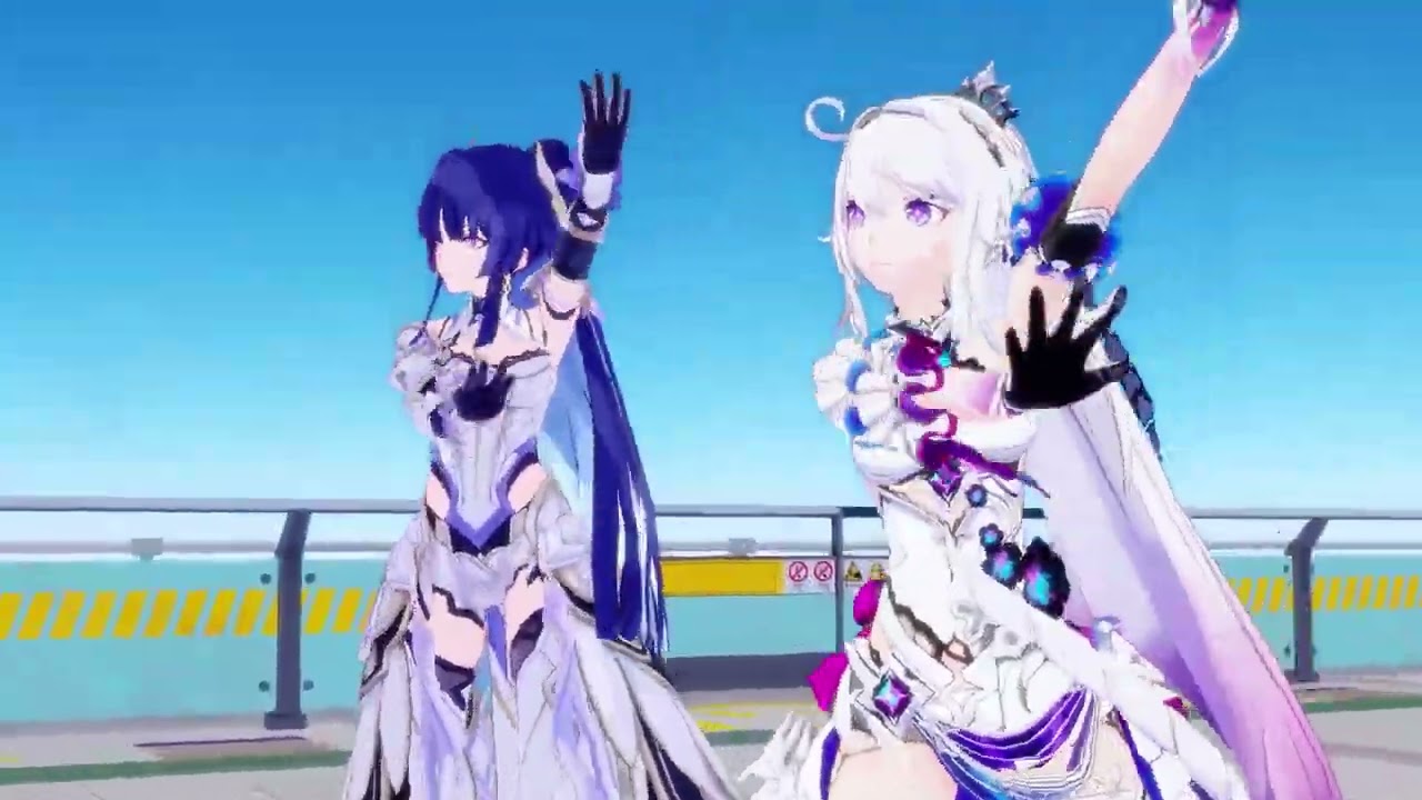 [Honkai 3rd MMD] Herrscher of Finality (Kiana) & Herrscher of Origin (Mei) - 爽快奪回Sunlight