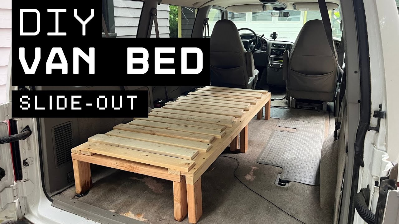 how to: slide-out bed, camper van build