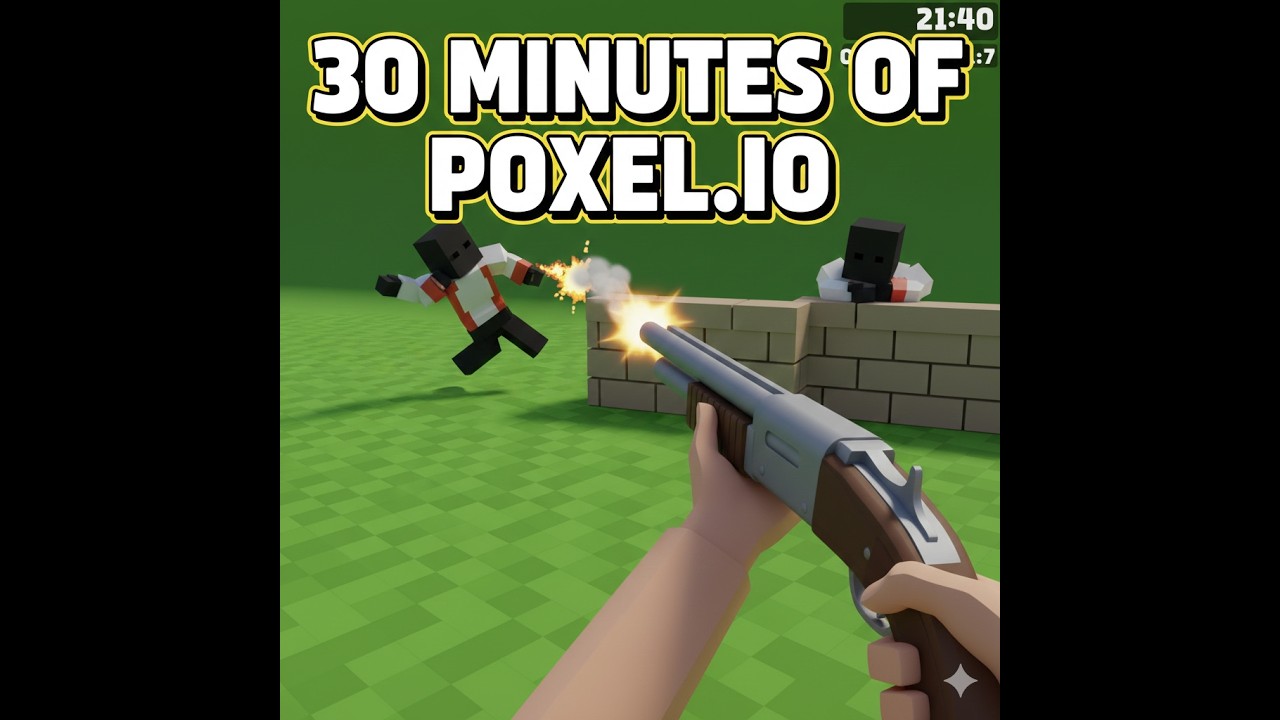 30 MINUTES of PURE DOMINATION in Poxel.io! 🎯 (World Record?)