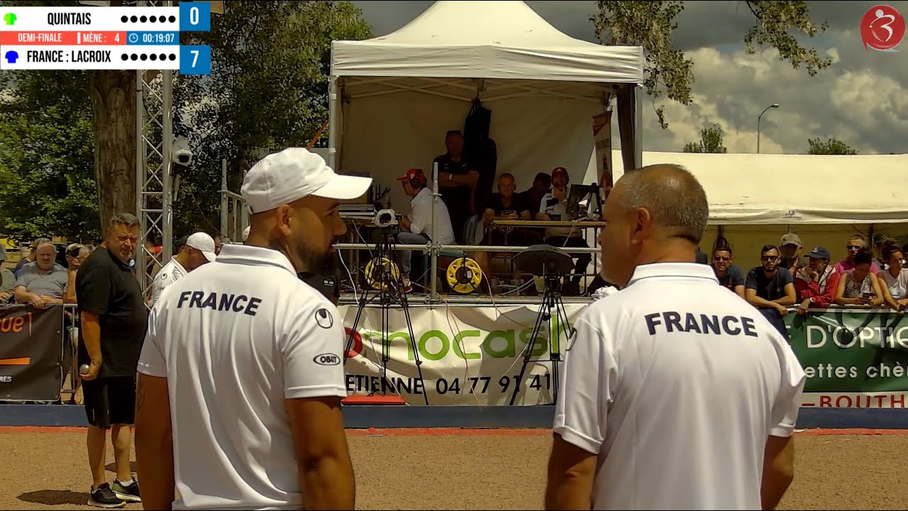 👍 Top partie QUINTAIS vs LACROIX (Eq FRANCE) : Demi-finale d'Andrézieux-Bouthéon pétanque 2022