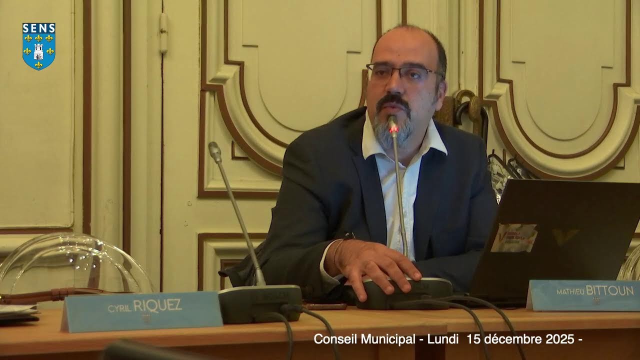 Conseil municipal du lundi 15 décembre 2025  à 18h30