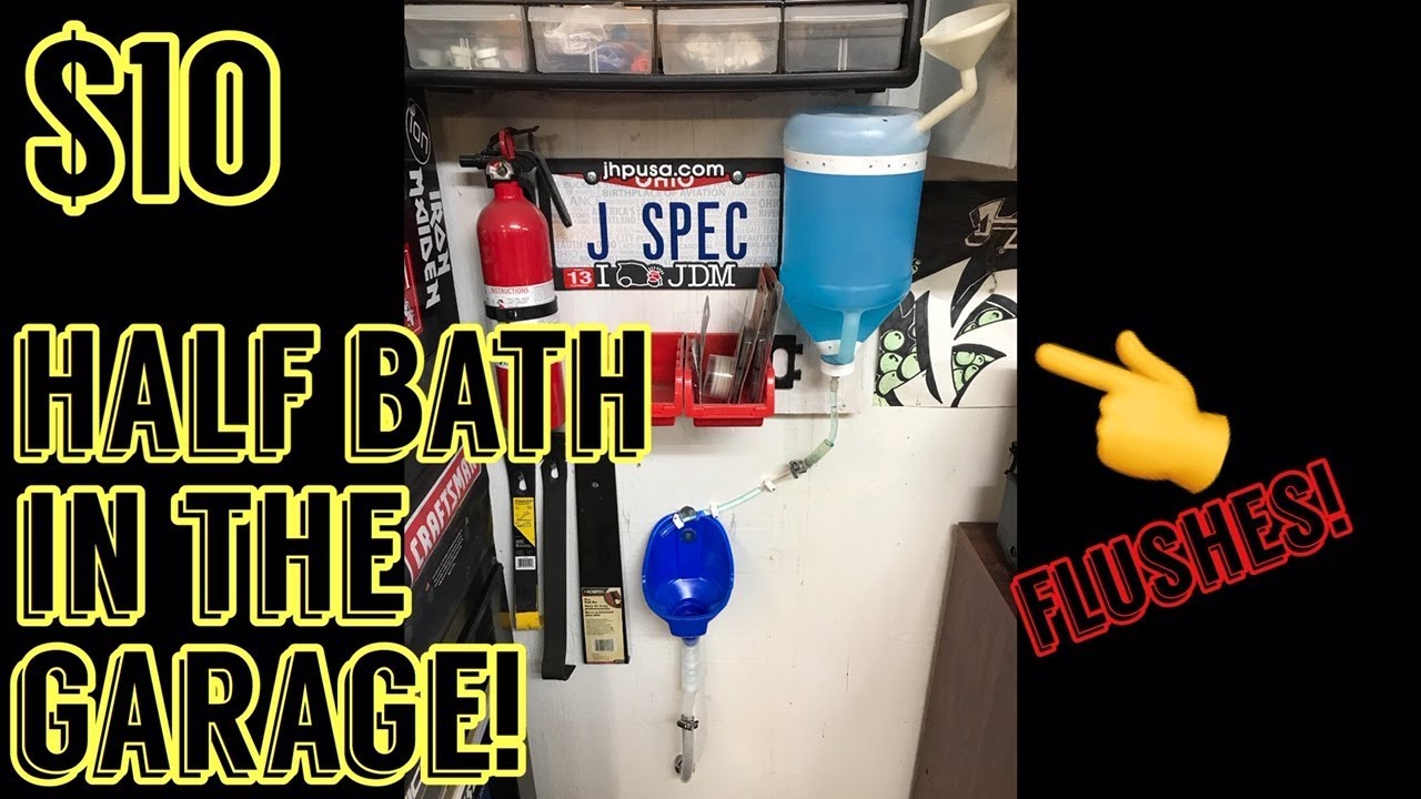 DIY Garage Urinal - Redneck Style