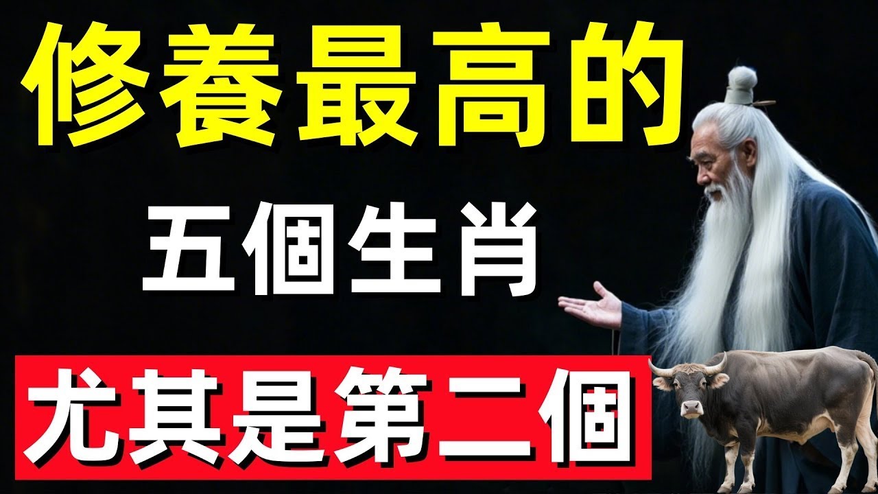 修養最高的五個生肖，尤其是第二個，人品好三觀正！#修行思維 #修行 #福報 #禪 #道德經 #覺醒 #開悟 #禅修