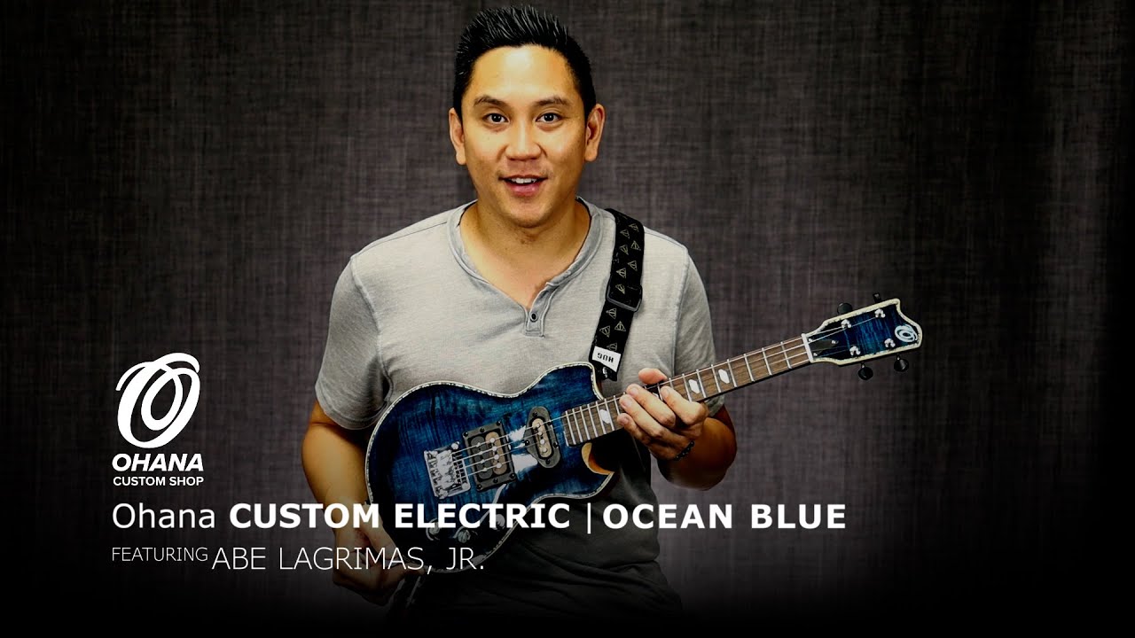 Ohana Custom Electric Tenor Uke Demo with Abe Lagrimas Jr.