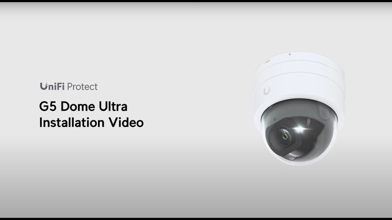 Hướng dẫn lắp đặt  UniFi video camera G5 Dome Ultra