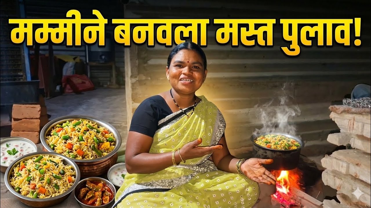मम्मीच्या हातचा स्पेशल पुलाव 😋 | घरात बनवला मस्त चवदार पुलाव | Family Vlog & Homemade Food