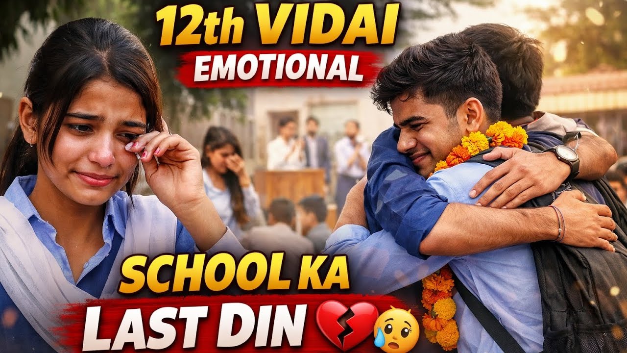 School Life Ka Last Din 💔 | 12th Farewell Vlog | Emotional Moments
