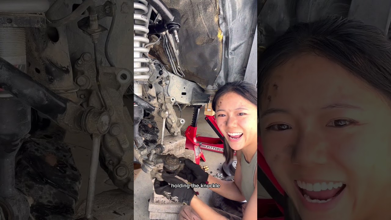 Replace the FJ lower control arm with me! #sportscar #mechanic #carlover