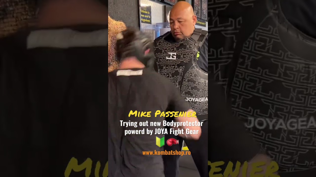 Mike Passenier Trying out new Bodyprotectorpowerd by JOYA Fight Gear | Kombat Shop Romania