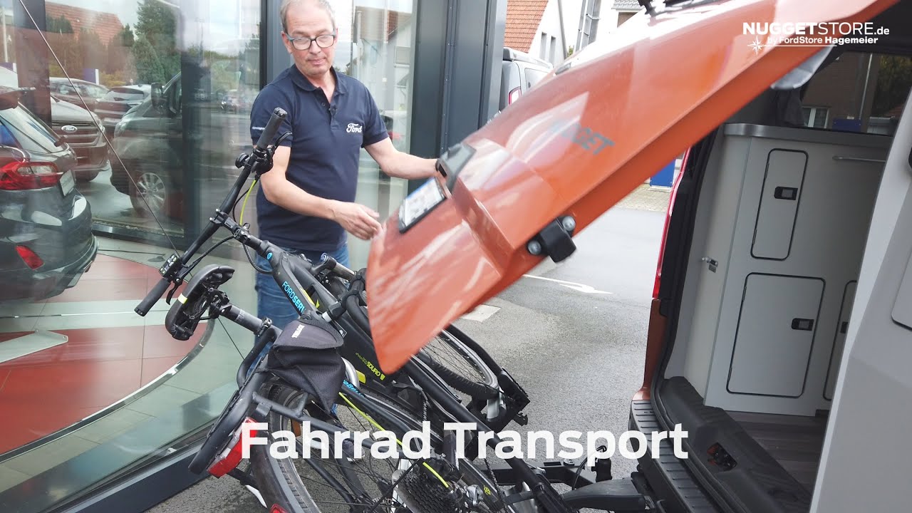 Ford Nugget Zubehör - Fahrradtransport / Schwenkmodul, Kupplungsträger oder Heckklappe?
