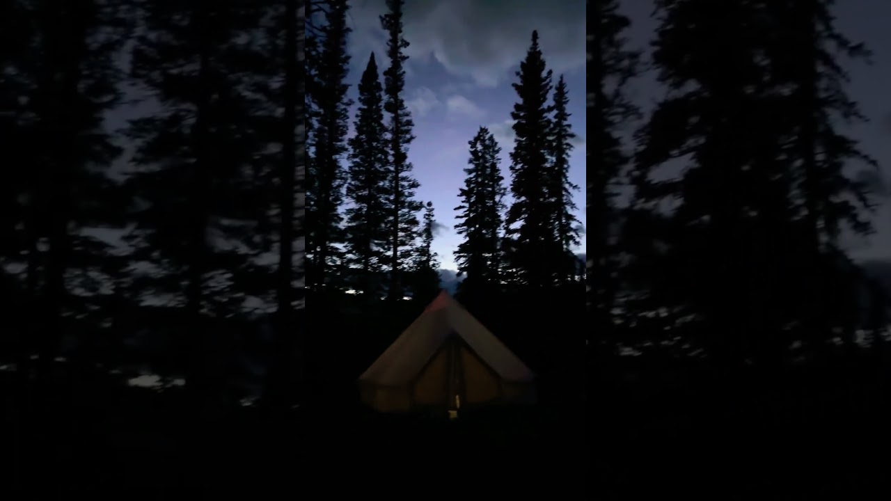 Canvas tent camping vibes #canvastent #tentcamping #tentcamp #camping #campingvibes