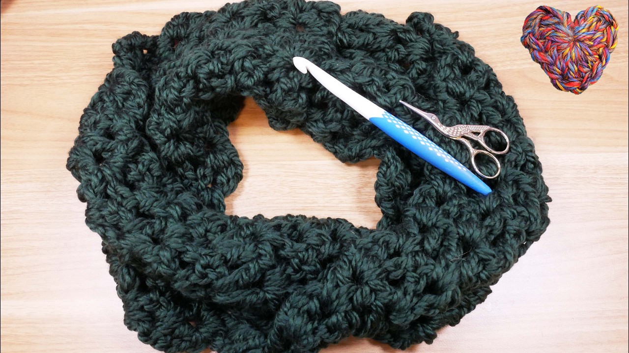 Häkeln | Single Loop mit Twist im V-Muster | Schönes Häkelprojekt schnell & einfach