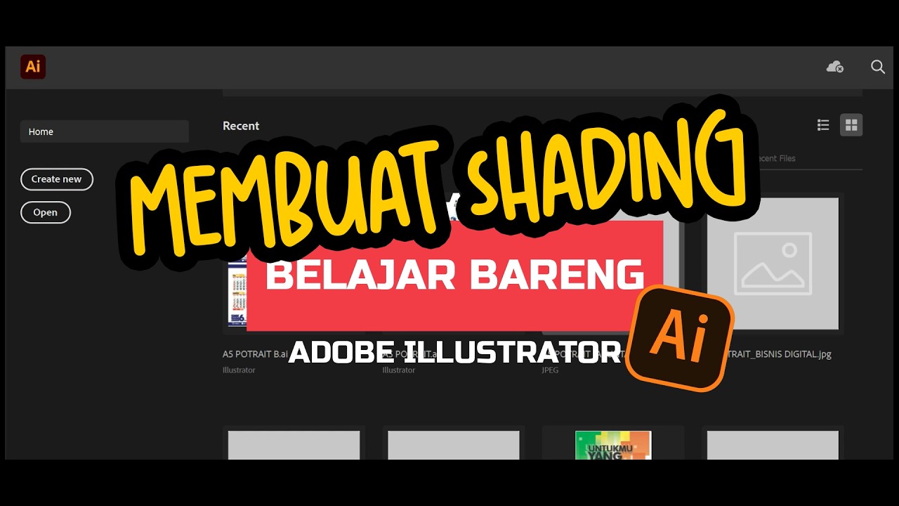 MEMBUAT SHADING ADOBE ILLUSTRATOR