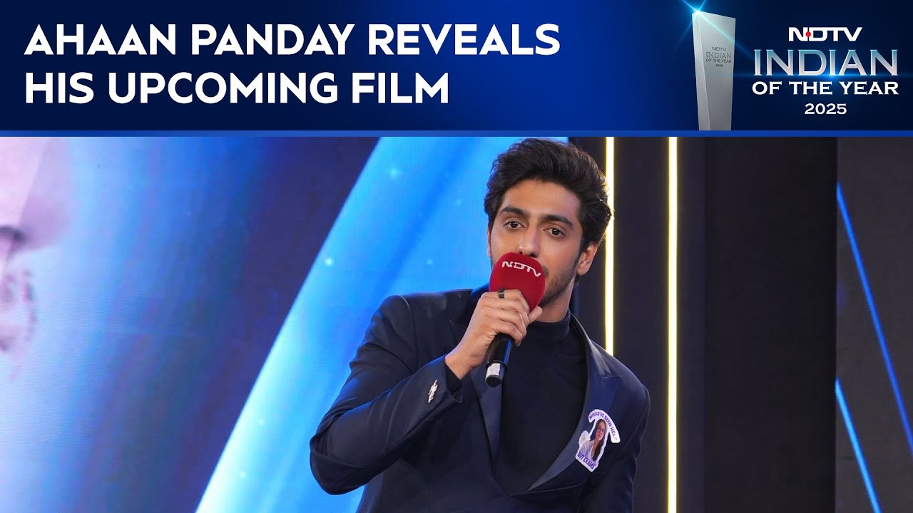 Ahaan Panday Reveals His Upcoming Film At NDTV Indian Of The Year