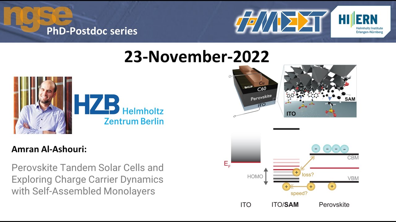 Amran Al-Ashouri - Boosting Perovskite Tandem Solar Cells with Self-Assembled Monolayers