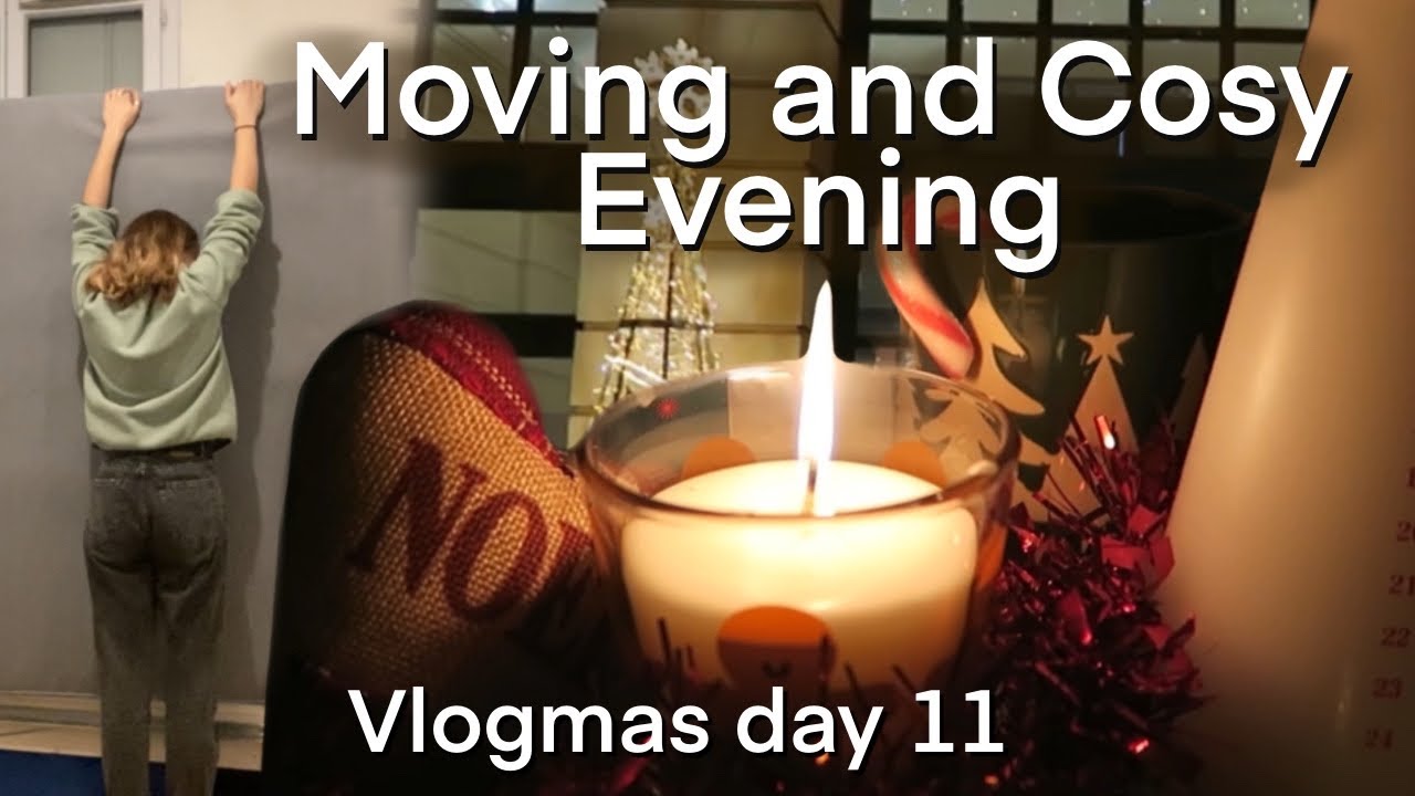 11-й день Vlogmas | Хаос при переезде - Я сломала кровать!! Упаковка вещей и уютный вечерний ритуал