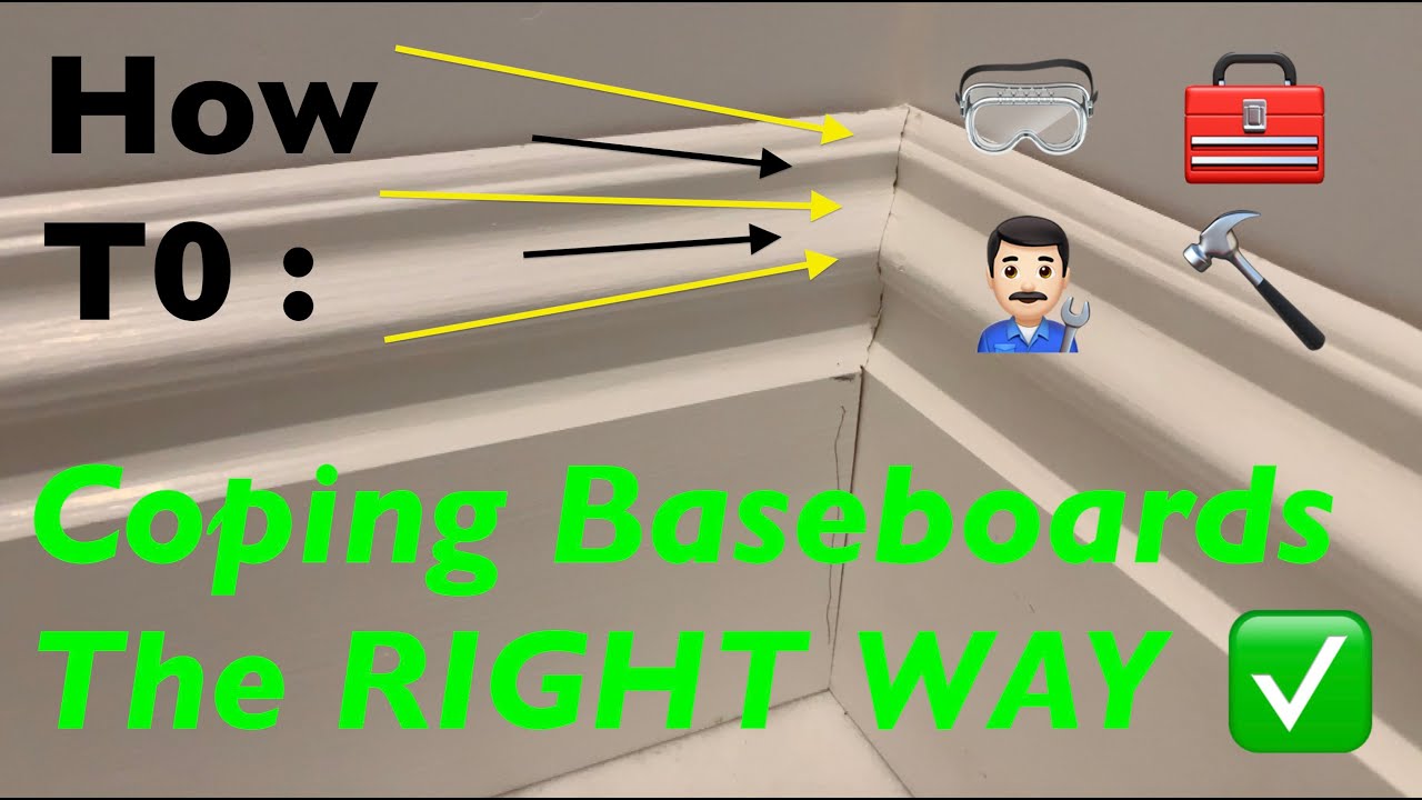 Coping Baseboard Molding The RIGHT Way - #molding #carpentry #finishcarpentry