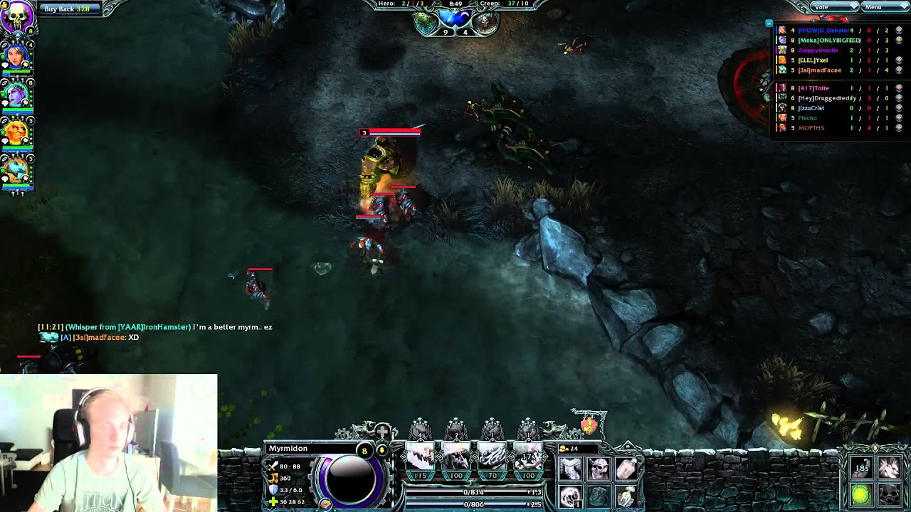 [HoN]AR Solo Queue Game 52: Myrmidon Carry